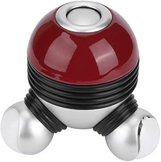 Portable Body Massager Mini Low Noise Hand-Held Body Vibrating Massager with LED Light for Head Neck Legs Pain Release (1#)