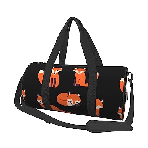 Sac de sport de grande capacité noir - Sac de voyage rond durable