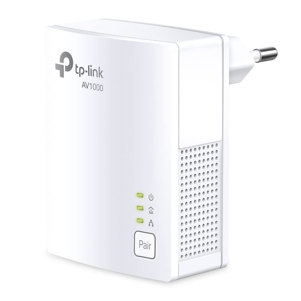 TP-Link CPL 1000Mbps avec 1 Port Gigabit et Prise Intégrée - idéale pour Profiter du Service Multi-TV à la Maison, Compatible Toutes Les Box, TL-PA7017 KIT