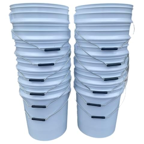 Lee Fisher Sports 12-Pack White 5 Gallon Bucket (No Lid) Cover