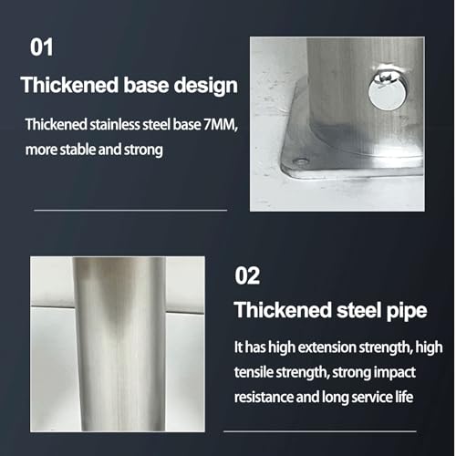Borne de sécurité acier inoxydable zones de circulation dense argent