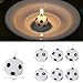 Fdit 6Pcs Cute Soccer Ball Football Cake Candles Decorations Supplies Tool for Kids Toy Gift Decorations for Home Black/Red (Sent in Random)