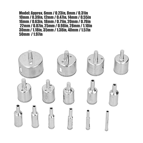 Set de 15 Brocas de Diamante para Vidrio y Cerámica miniatura 3