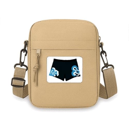 Sac à bandoulière noir avec illustration de pulvérisation au style graffiti urbain unique