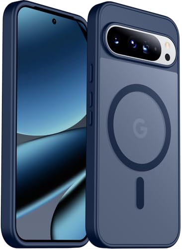 Coque magnétique Pixel 10 Pro SPIDERCASE protection militaire mate bleu marine