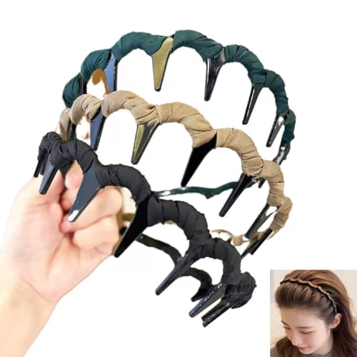 HOSYH Vintage High Skull Reversible Headband with...