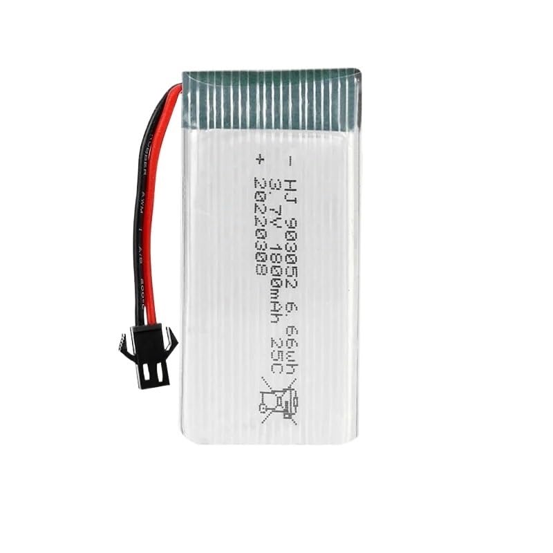 Paquete de 10 baterías Recargables 1800 mAh y 25C (903052) para cuadricóptero RC Syma X5SW, X5SC, X5C H5P(10PCS-SM Plug)