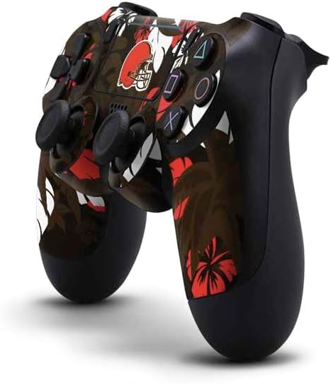 Vista 10 de Skinit Calcomanía para juegos compatible con PS4 Pro/Slim Controller, diseño de logotipo grande de Cleveland Browns con licencia oficial de la NFL