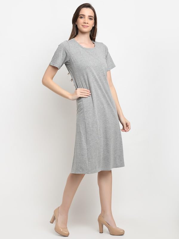 Image of Women's A-Line Cotton Midi Dress