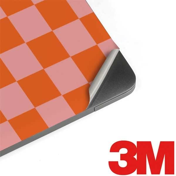 Skinit Decal Laptop Skin Compatible with MacBook Pro 15-inch with Touch Bar (2016-19) - Officially Licensed Originally Designed Orange Checkered Design
