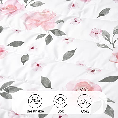 Phf Floral Toddler Nap Mat Set, With Removable Pillow For Toddler Girls, Soft And Lightweight For Daycare, Preschool, Travel, Kindergarten Sleeping Bag, Fits Ages 3-6 Years, Floral #TOP4