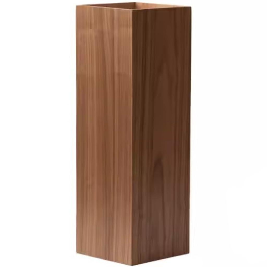 Flyiodfcxv Brown Umbrella Stand, Entryway Japanese Style Rectangular(Brown)