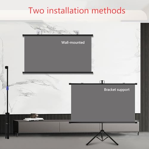 Pantalla para proyector con soporte retráctil 72" 16:9 miniatura 6