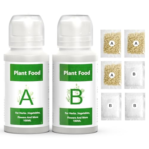 Vervyvine PL-800 Hydroponic Nutrients, 800Ml Hydroponic Plant Food A&B General Hydroponics Fertilizer cover