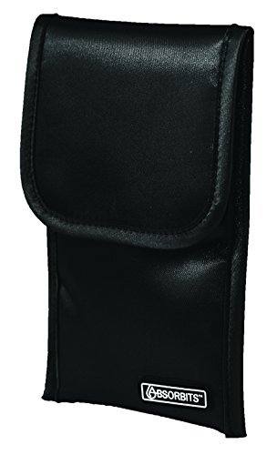 ABSORBITS Small Electronics Rescue Pouch, Wet Phone Fix with Patented Moisture Removal Technology – Rapid Drying System for All Electronic Devices (Small Electronics Pouch) Black