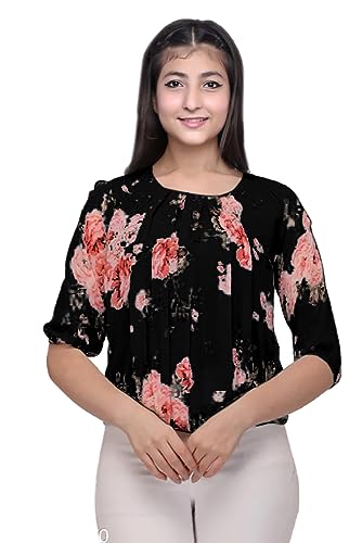 Image of FELLAMO Girls /Women Baloon 3 /4 Sleeves Printed top-68