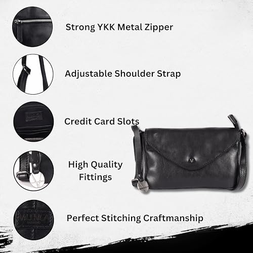 Genuine Italian Leather Small Crossbody Sling Bag RFID Protected Trendy Casual Office with Adjustable Strap2
