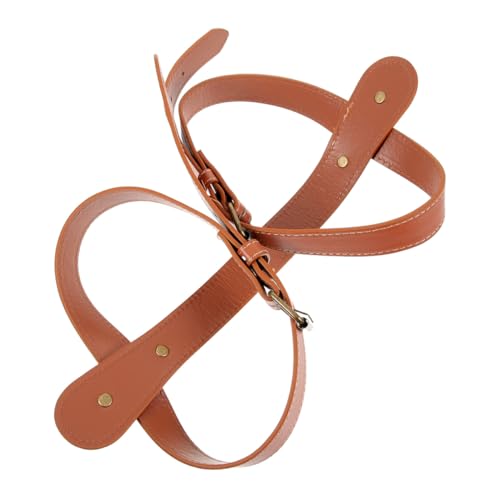 LIFKOME Yoga Mat Picnic Blanket Strap Durable Pu Leather Tie-Down Straps for Carrying Mats Bedrolls Camping Hiking