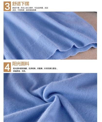 Women's Autumn Winter Super Soft Cashmere Cotton Blended Classic O-Neck Knitted Sweater4