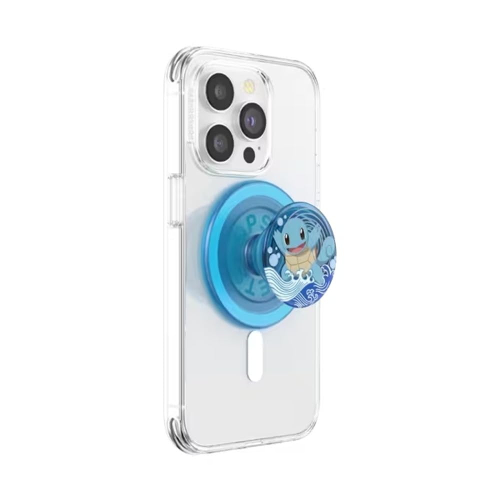 PopSockets Phone Grip for MagSafe, Magnetic Holder- Squirtle Water