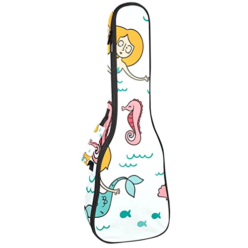 Sac de transport ukulélé ténor et soprano housse rembourrée étanche motif océan