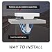 Irinidig 20 PCS Car Dashboard Fixed Buckle Clip, Central Instrument Console Decorative Metal Replacement Repair Buckle Base, Car Interior Front Console Fixed Clip Accessories, Fits for Cars (Silver)