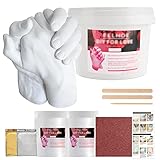 ❤️【Material seguro】: nuestro kit de impresión de manos 3D de mezcla de yeso y alginato de alta calidad es natural, amigable con la piel y no tóxico. El kit de impresión de yeso de alta calidad produce resultados detallados y únicos, como la huella de tu bebé.