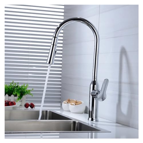 Robinet de cuisine en laiton avec douchette pour évier