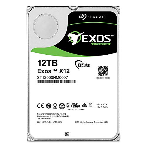 Image of Seagate Exos 12TB Internal Hard Drive Enterprise HDD - 3.5 Inch 6Gb /s 128MB Cache for Enterprise, Data Center - Frustration Free Packaging (ST12000NM0007)