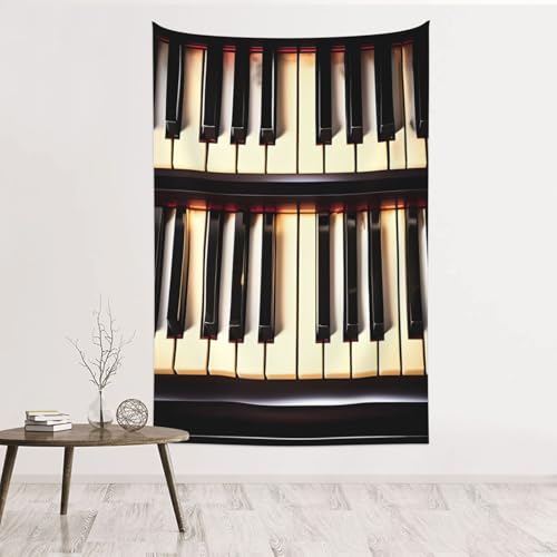 Tapisserie velours touches de piano haut de gamme, tenture musicale douce pour chambre