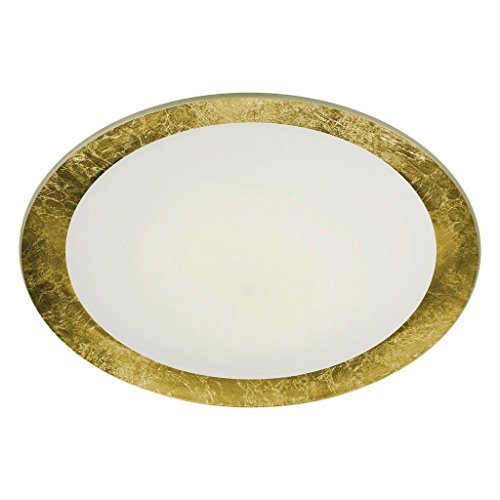 Plafonnier 50cm r&eacute;solution des zones d'ombre avec un &eacute;clairage dor&eacute; puissant 30W