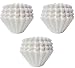 [3 Sets!] Kalita Wave Series Wave Filter 185[2-4 Persons] White.100 Pieces #22199 Japan Import)