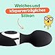 Sinful Wand Massager - Massagestab für Frauen - Kabellos und Wiederaufladbar Massage Vibrator - Doppelvibrator Massager mit Zwei Leistungsstarken Motoren mit Jeweils 10 Modi - Schwarz