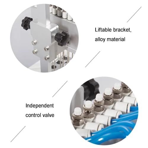 Concentrador de muestra de nitrógeno, evaporador de laboratorio de altura ajustable con conector rápido de cobre, ajustes de tiempo y temperatura ajustables para uso en laboratorio