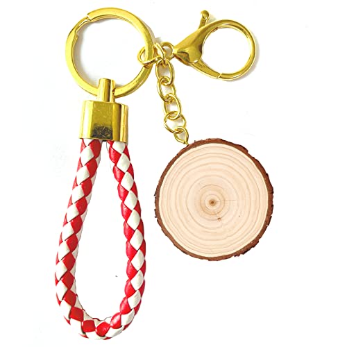 Senmut Wood Slices 30 Pcs 2.0-2.45 Inches Unfinished Wood Craft Natural Rounds Christmas Ornament Wooden Circles Pre-Installed Tree Slices With Small Eye Screws #TOP6