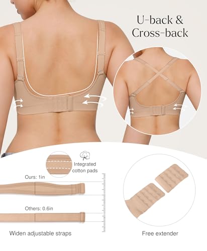 Popilush Wireless Bras for Women No Underwire Full Coverage - image 3