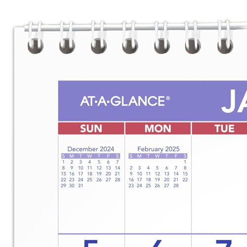 Image of AT-A-GLANCE 2025 Wall Calendar, 6-1 /2 inch x 7-1 /2 inch, Mini, Unruled Blocks (PM52825)