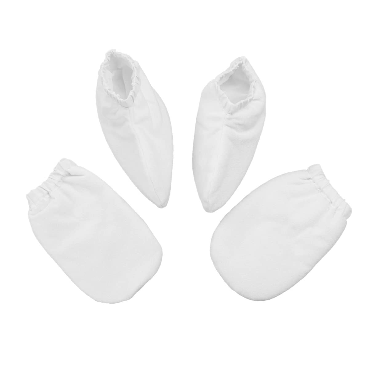 MERRYHAPY Paraffin Wax Mitts for Heat Therapy Thermal Glove Bath Insulated Spa Covers Hand Treatment Mitts White Cloth Polyester