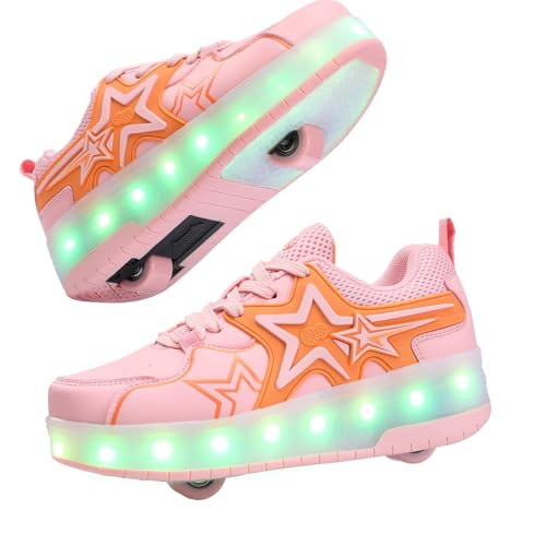 Roller Shoes for Kids Boys Girls Fashion Fun Wheels Sneakers Children Roller Skate Shoes