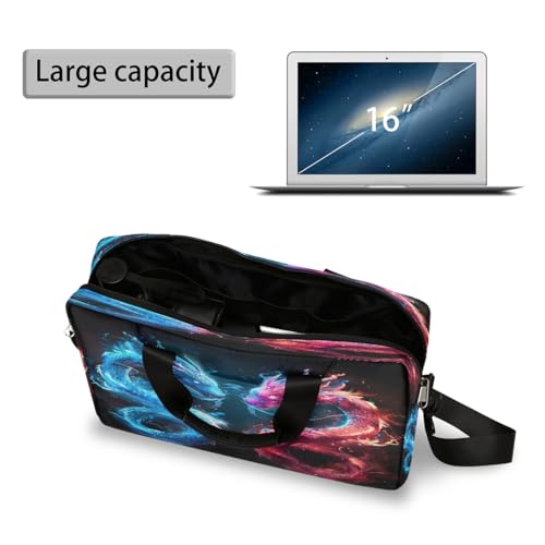 Bolso Abstract Blue Dragon para laptop 16 pulgadas impermeable miniatura 5