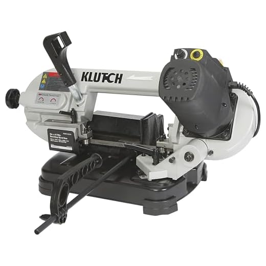 Klutch Benchtop Metal Cutting Band Saw - 5in. x 4 7/8in, 400 Watts, 110–120V