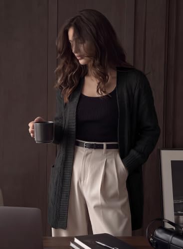 Image of Dokotoo Women Long Cardigan Open Front Knit Sweater 2026