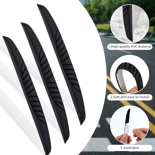 AOZUO 6 Stück Autotür Türgriff Kantenschutz, Universal Türkantenschutz Auto Gummi Autotür Schutz, Autotüren Kantenschutz Autotür für Rückspiegel, Türen, Türgriff (Schwarz)