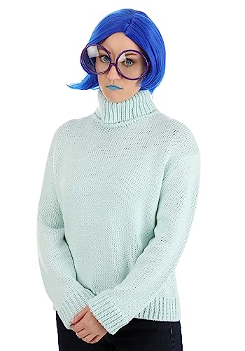 Fun Costumes Disney and Pixar Inside Out Sadness Costume for Adults Deluxe Womens Sadness Outfit for Halloween and Cosplay Large