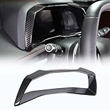 Dash Board Instrument Panel Dial Trim Cover Frame Compatible with Chevrolet Corvette C8 2020-2023, Dashboard Panel Trim Cover Frame Decal Interior Accessories (Carbon Fiber Pattern)
