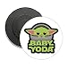 MAGNETE TONDO DISNEY BABY YODA CON NAVE VERDE STAR WARS