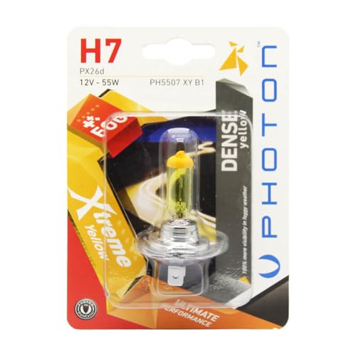Ampul H7 12V 55W Xtreme Yellow Tekli Blister Pht PH5507 XY B1