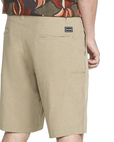 Image of Volcom Men's Kerosene 21 inch Hybrid Chino Shorts Quick-Dry Stretch Fabric