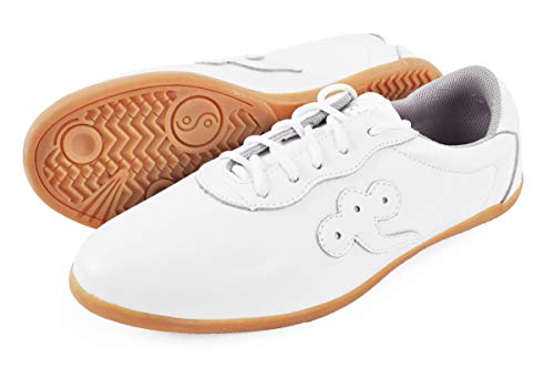 Chaussures Taiji de sport chinois Qiankun ShenLong blanche en toile légère