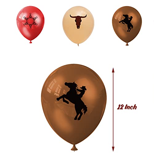 Western Cowboy Birthday Party Supplies Set Western Cowboy Happy Birthday Banner Balloons Cake Topper Spirals Western Horse Party Favors For Western Cowboy Theme Party Decoration #TOP3
